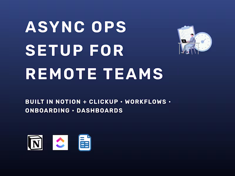 Cover image for Async Team System Setup in Notion + ClickUp