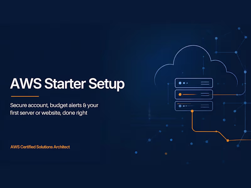 Cover image for AWS Starter Setup for Small Businesses