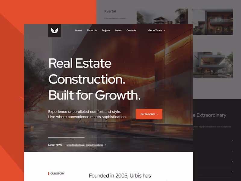 Cover image for Urbis — Real Estate & Construction Website