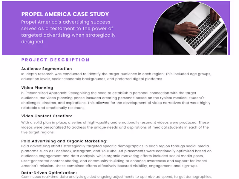 Cover image for Non profit Digital Marketing Case Study