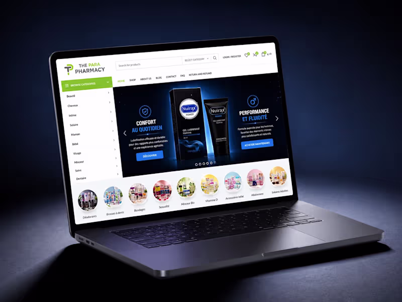 Cover image for Pharmacie Denni Website Redesign and WordPress Optimization