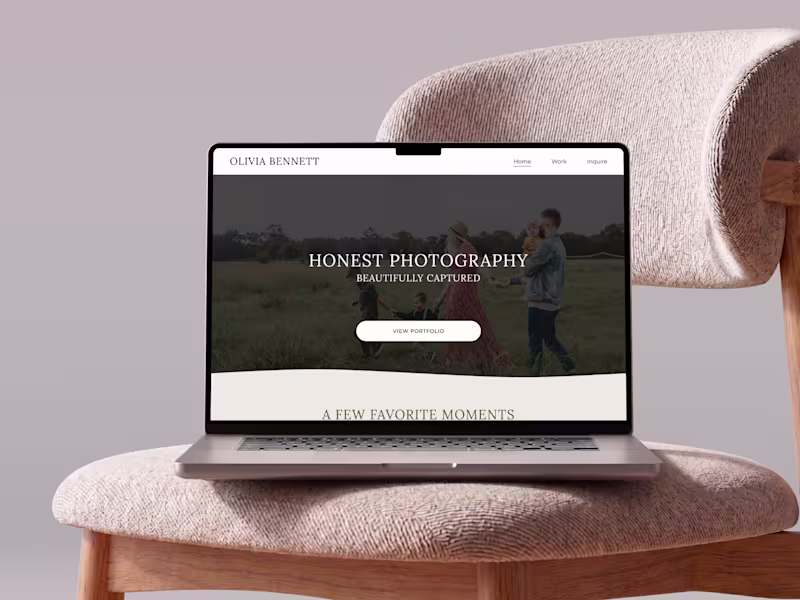 Cover image for Squarespace Portfolio Website for a Photographer