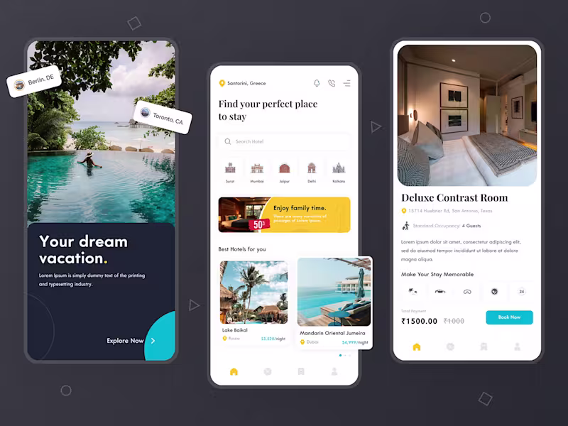 Cover image for The River Front Resort - Hotel Booking App
