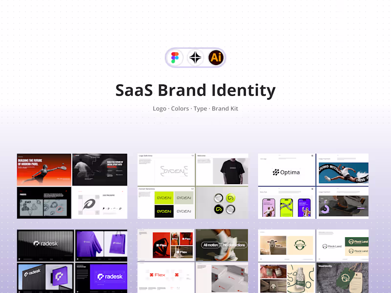 Cover image for SaaS Brand Identity: Logo, Colors, Type & Brand Kit