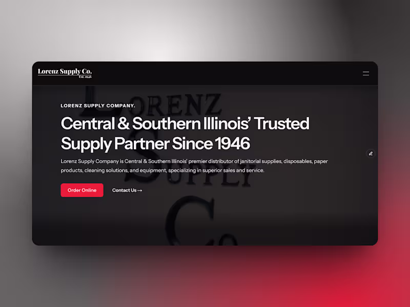 Cover image for Lorenz Supply Co. - HLew Marketing Portfolio