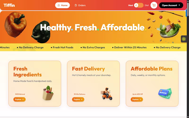 Cover image for I’m currently building a modern Diet Meal Ordering web appli...