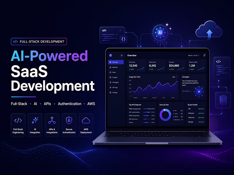 Cover image for Full AI-Powered SaaS Web Platform with User Authentication