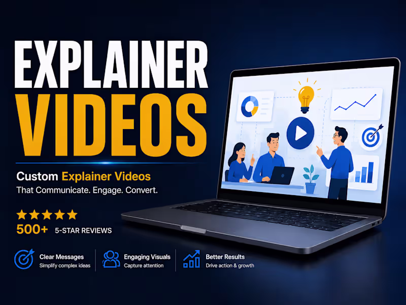 Cover image for Custom 2d animated explainer video