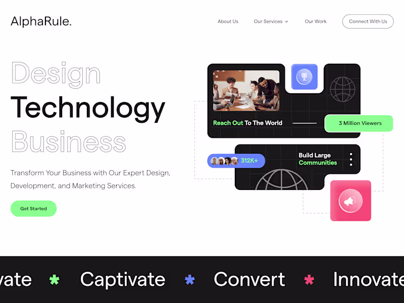 Cover image for Alpharule - Web Design Project