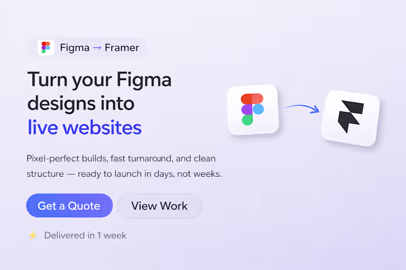 Cover image for Figma to Framer