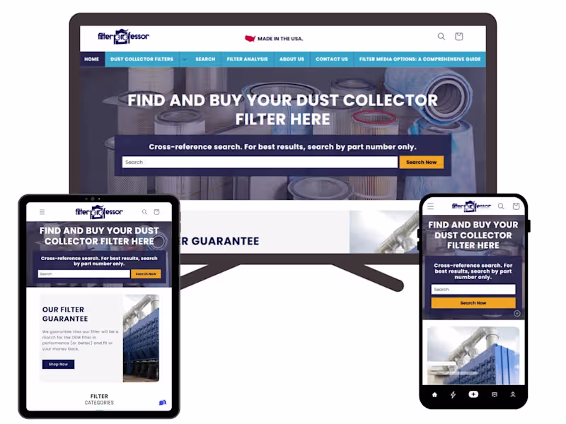 Cover image for FilterProfessor: Shopify Store Optimized for Conversions