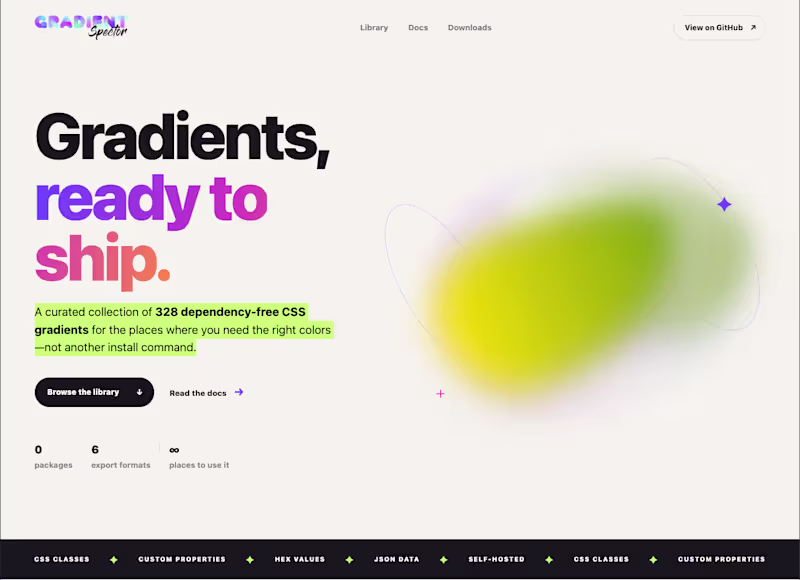 Cover image for GradientSpector: Lightweight CSS Library With