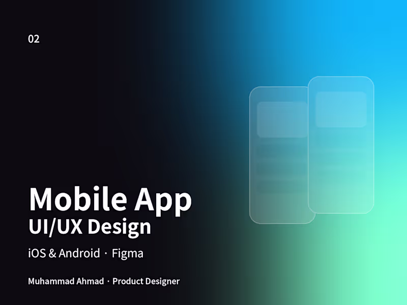 Cover image for Mobile App UI/UX Design for iOS & Android in Figma