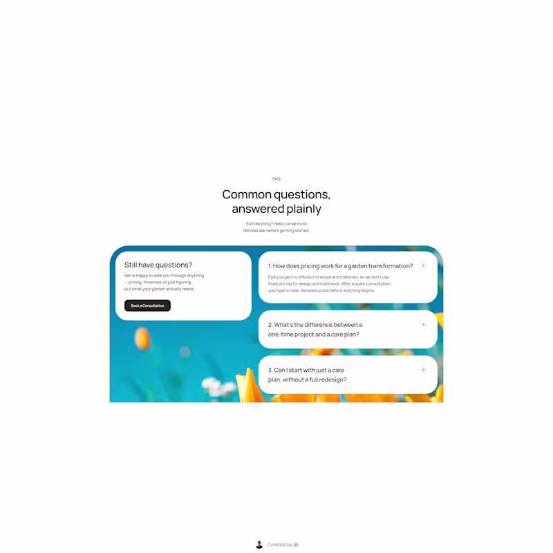Cover image for Faq section