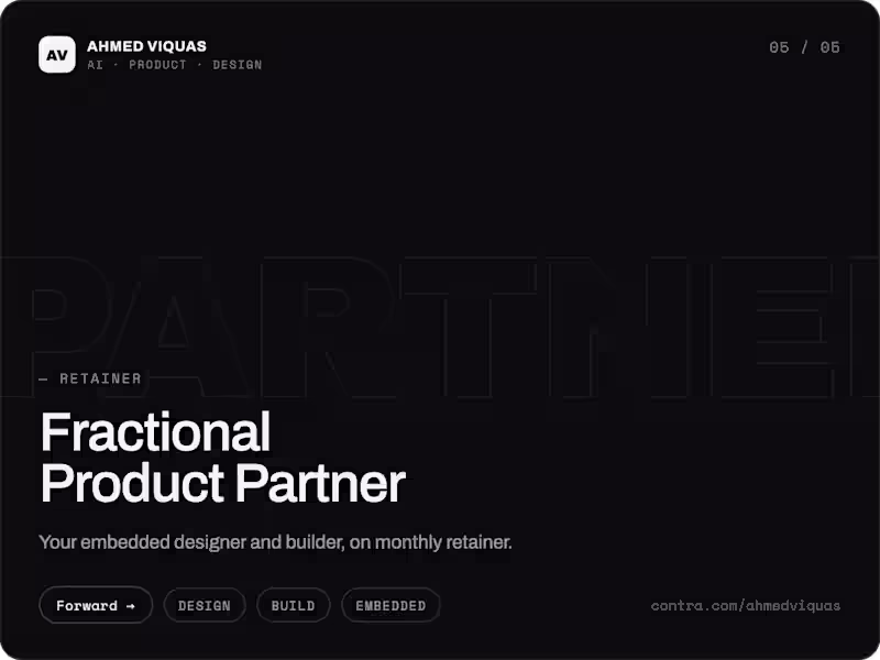 Cover image for Fractional Product Partner (Monthly Retainer)