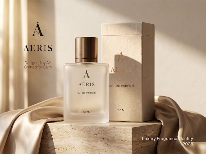 Cover image for AERIS - Luxury Fragrance Brand Identity & Packaging Design