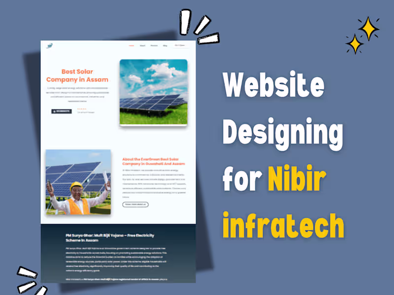 Cover image for Website Designing for Nibirinfratech.in