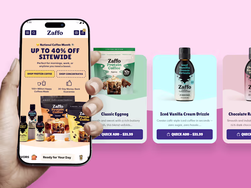 Cover image for Zaffo Coffee Store Redesign and Optimization