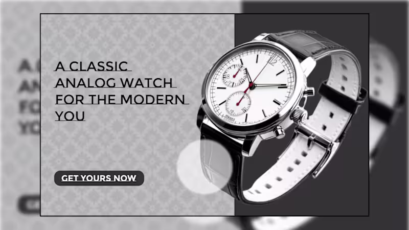 Cover image for Analog Watch Landing Page