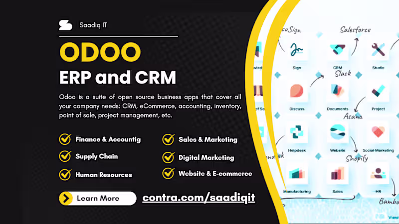Cover image for Odoo ERP and CRM