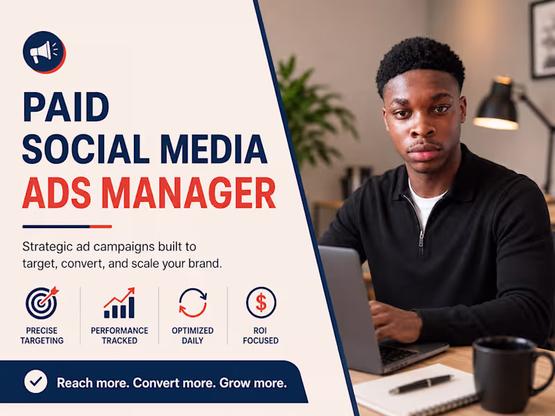 Cover image for Paid Social Media Ads Manager
