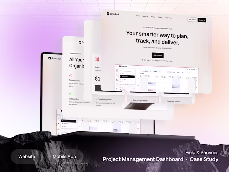 Cover image for Smartask | Task Management Website Design & Development (Framer)