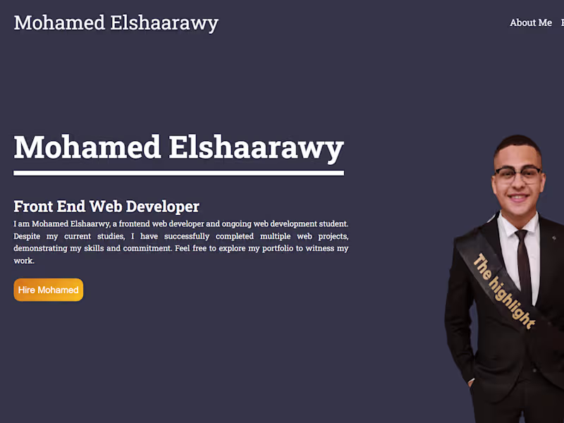 Cover image for Portfolio Website