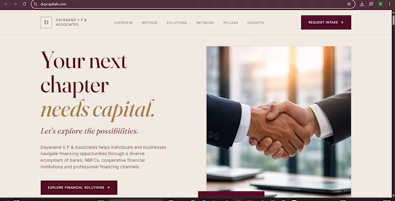 Cover image for DVP Capitals is a modern