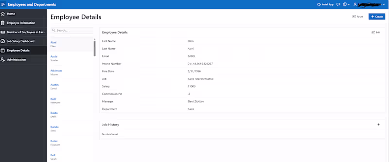 Cover image for The Employee Details section is