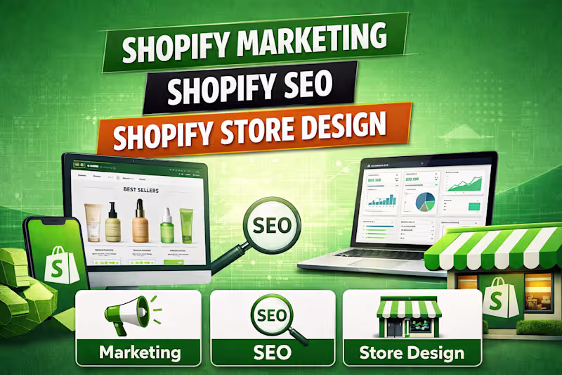 Cover image for SHOPIFY MARKETING/ SHOPIFY WEBSITE