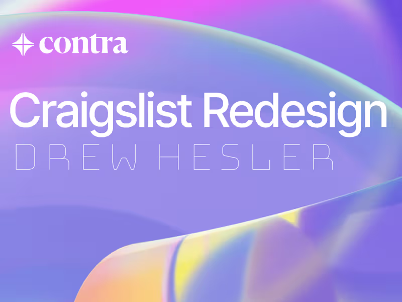 Cover image for Craigslist Redesign