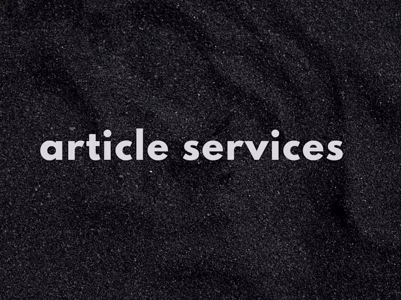 Cover image for Article Writing Services