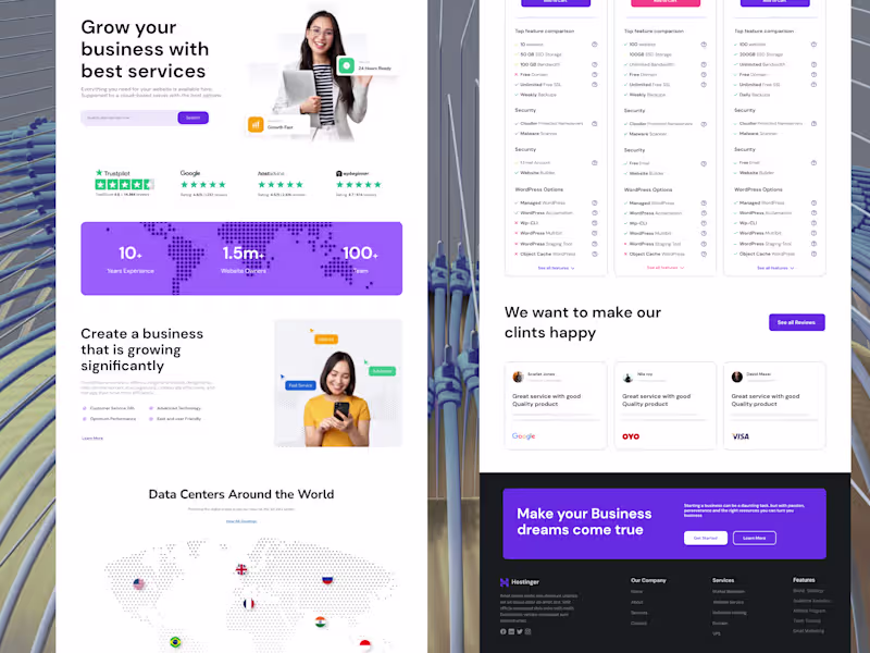 Cover image for Hostinger website ui redesign
