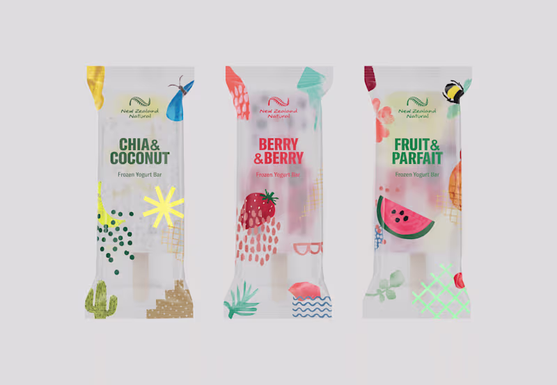 Cover image for New Zealand Naturals: Frozen Yogurt Bars