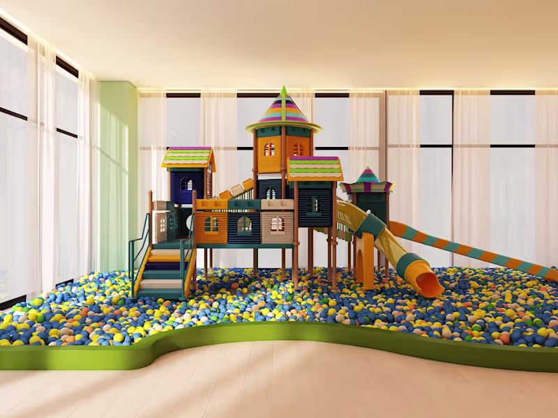 Cover image for Colorful Daycare Play Area Interior