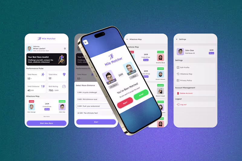 Cover image for Milematcher - Realtime Competitive Running Platform