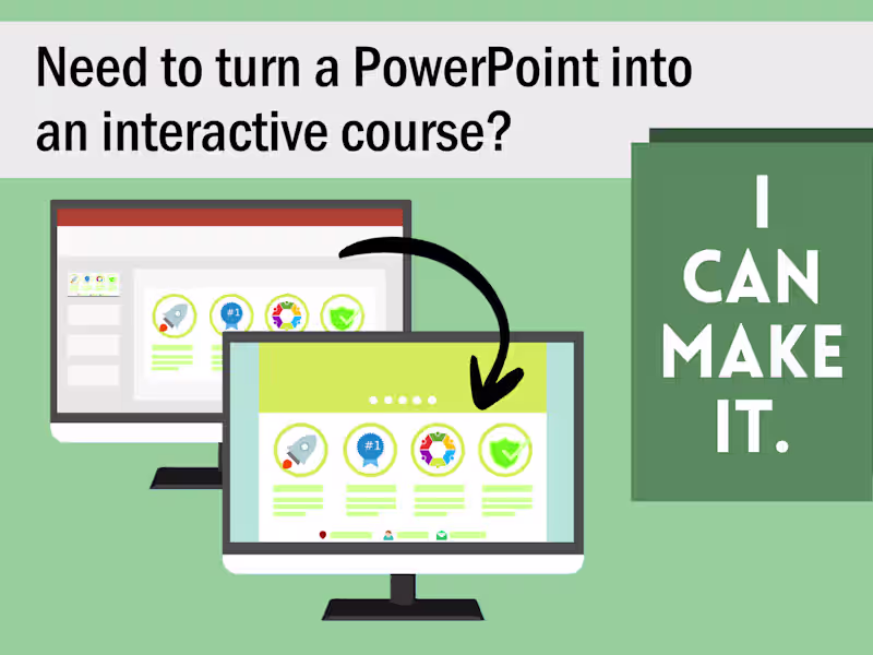 Cover image for PowerPoint to Interactive Course Conversion