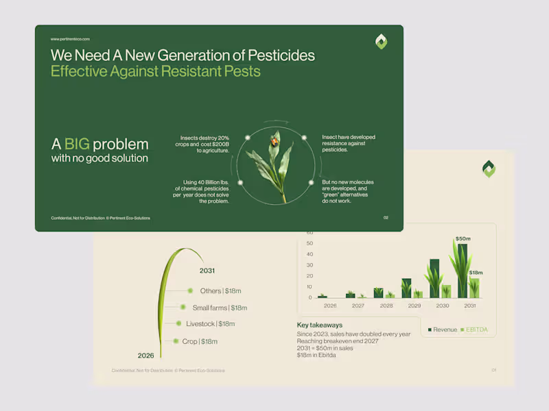 Cover image for Agritech Pitch Infographic Slide