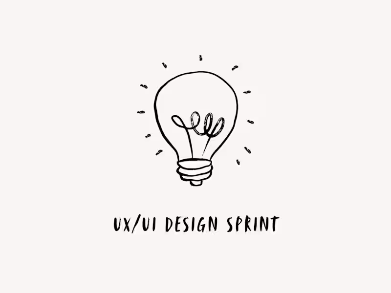Cover image for UX/UI design sprint