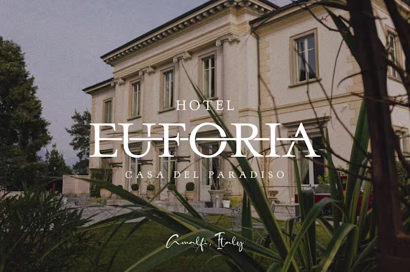 Cover image for In the reimagining of Euforia Hotel's brand, my role was to ...