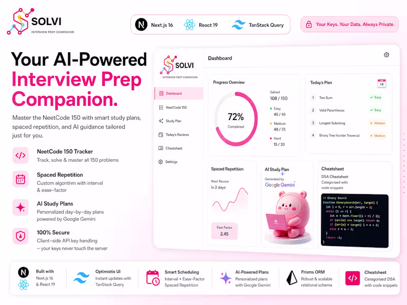 Cover image for Built Solvi, an AI-powered interview