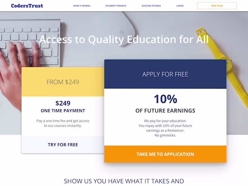 Cover image for Web Design for Online Learning Platform