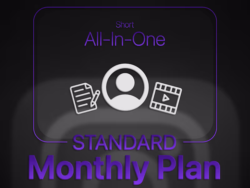 Cover image for Short - All-In-One - Standard - (MONTHLY PLAN)