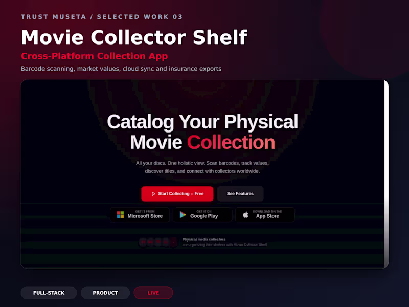 Cover image for ReelVault - Physical Movie Collection Manager