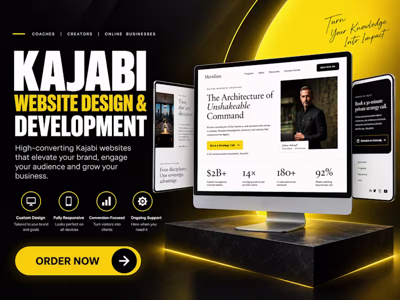Cover image for Kajabi Website Design & Development