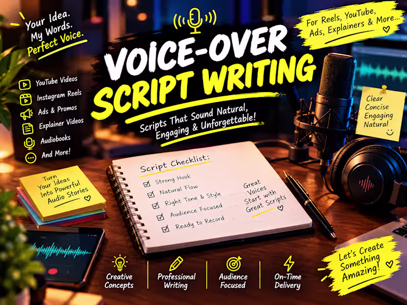 Cover image for Voice- Over Script
