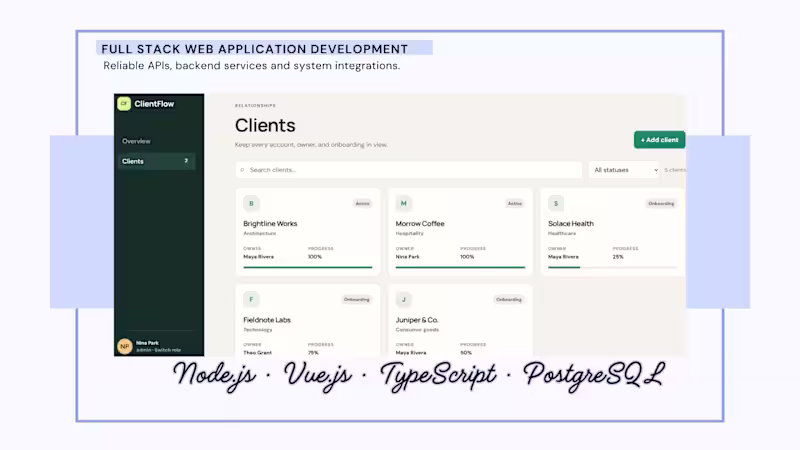 Cover image for Full Stack Web Application Development