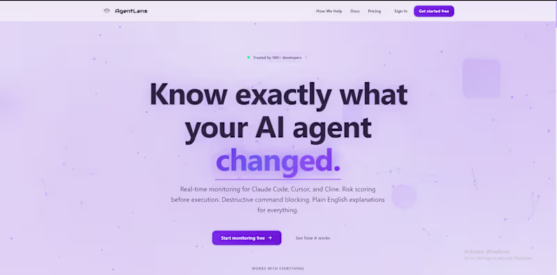 Cover image for AgentLens is an AI agent