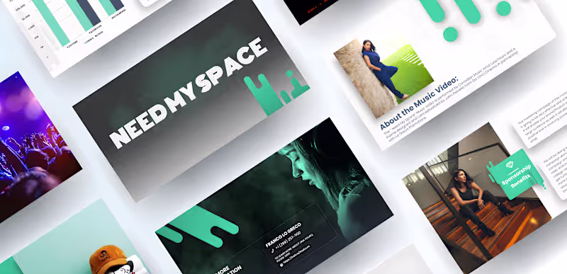 Cover image for Investor Pitch Deck for 'Need My Space' Music Campaign
