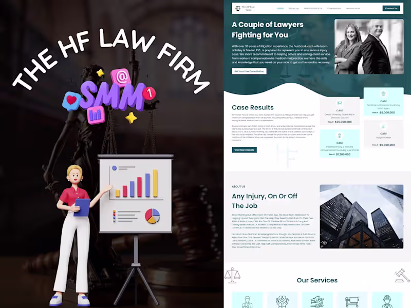 Cover image for The HF Law Firm | SMM Services